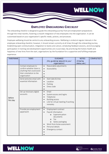 Employee Onboarding Checklist image Employee Onboarding Checklist image